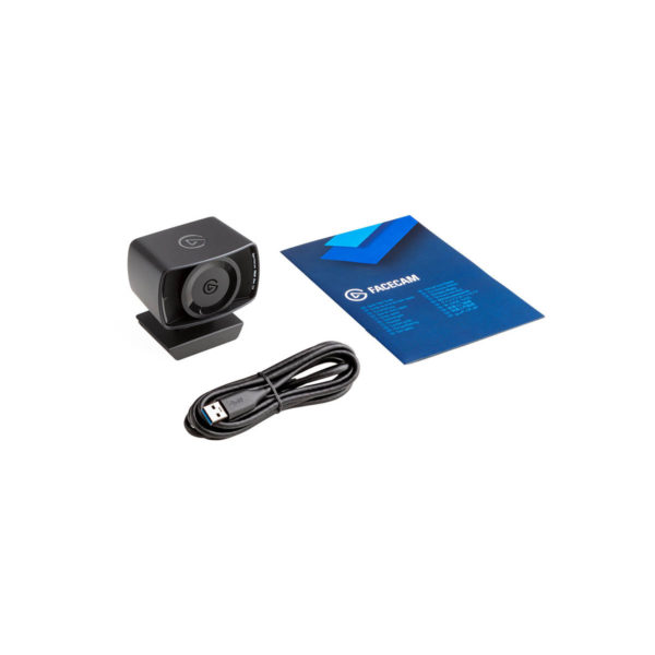 CÁMARA WEB ELGATO (10WAA9901) FACECAM, FULL HD 1920*1080, 60 FPS, PLUG AND PLAY, NEGRO