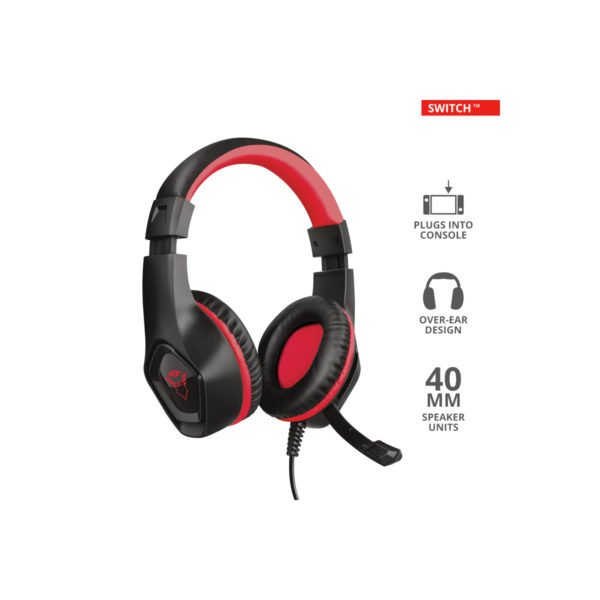 AUDIFONOS TRUST GXT (23439) 404R RANA GAMING HEADSET FOR NINTENDO SWITCH