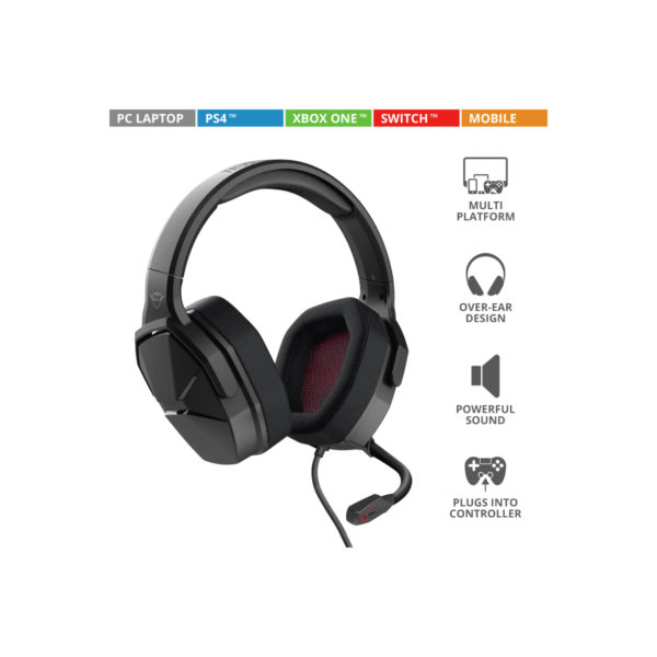 Audifonos Trust Gxt (23799) 4371 Ward Multiplatform Gaming Headset,pc, Xbox,ps5,switch