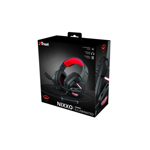 Audifonos Trust Gxt (24030) 448 Nixxo Illuminatedheadset, Usb-voltaje, 3.5mm-4pins