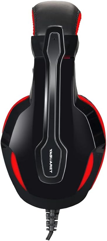 AUDIFONOS YAGUARET (HGKRAVENYGT) KRAVEN GAMING CONMICROFONO COLOR ROJO/NEGRO,3.5