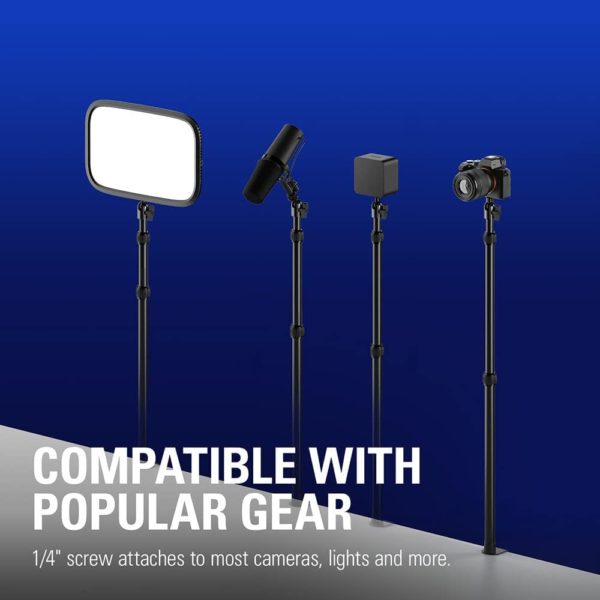 Soporte P/camaras E Iluminacion Elgato (10aab9901)master Mount L,altura 55 A 125 Cm,negro