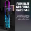 Soporte Para Gpu Cooler Master (Mca-u000r-agsbtg-00) Soporte Versatil P Gpu,argb,plµstico Abs, Vidri