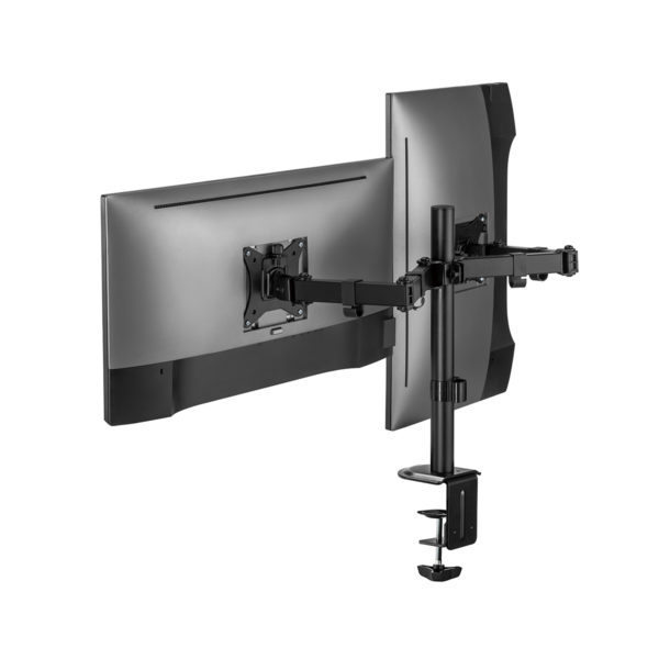 Soporte P/doble Monitor Acteck (Ac-934602) Enforcezone Sm490,soporte Vesa 75*75mm/100*100mm,negro