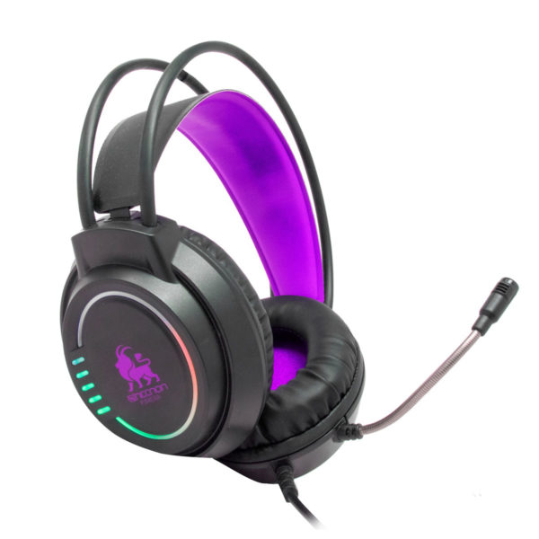 AUDIFONOS GAMER NECNON (NBHG-KIMERA-FS)CONTROL V,RGB,CONECTOR 3.5,ADAPTADOR DOBLE 3.5,FIUSHA