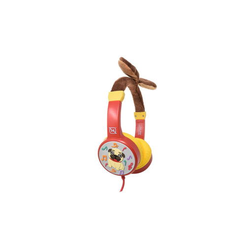 AUDIFONOS NECNON (NBHK-PUG) KIDS PUG,CONECTOR Y PUERTO AUX EXTRA 3.5,MATERIAL NO TOXICO