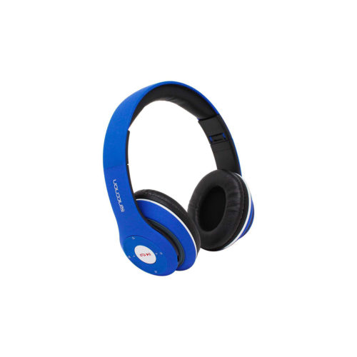 AUDIFONOS NECNON (NBH-01R-AZ) BTH,C/MICROFONO,ANTI-GOLPES,AUX 3.5,ENTRADA TF,FM,BATERIA 350MAH,AZUL