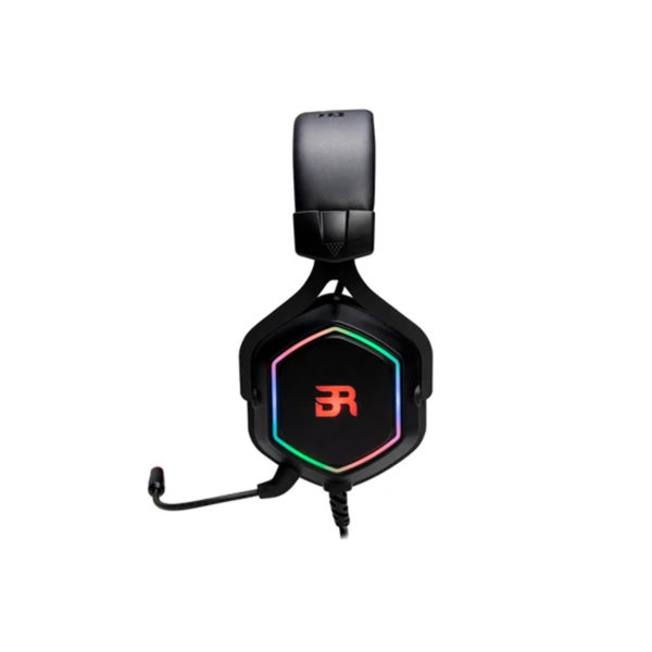 AUDIFONOS BALAM RUSH (BR-929776) HESIX HS760, USB,7.1 CANALES, MICROFONO FLEXIBLE, RGB, NEGRO