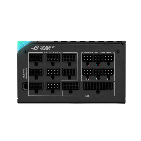 Fuente De Poder Asus (Rog-thor-1000p2-gaming) 1000w,modular,pantalla Oled,rgb,80plus Platinum