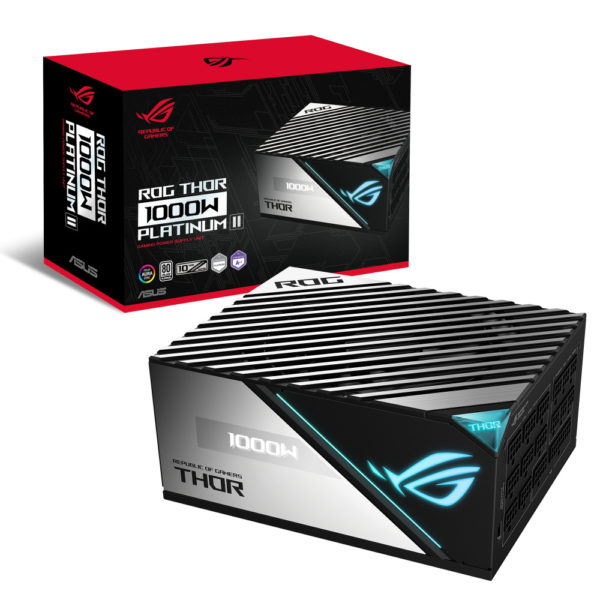 Fuente De Poder Asus (Rog-thor-1000p2-gaming) 1000w,modular,pantalla Oled,rgb,80plus Platinum