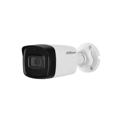 CÁMARA DOMO DAHUA (DH-HAC-HFW1500TLN-A-0280B-S2) 5MP, MICROFONO, LENTE 2.8MM, IR 80M, STARLIGHT, CVI