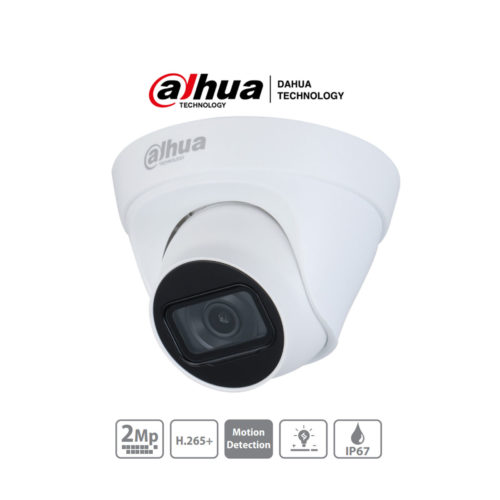 CÁMARA IP DOMO DAHUA (DH-IPC-HDW1230T1N-0280B-S4) MP,H.265+,105 GRADOS,IR 30M,IP67,DWDR,3D DNR,HLC,B