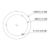 CÁMARA IP DOMO DAHUA (DH-IPC-HDW1230T1N-0280B-S4) MP,H.265+,105 GRADOS,IR 30M,IP67,DWDR,3D DNR,HLC,B