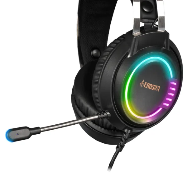 AUDIFONOS GAMDIAS (GD-EROS M3) STEREO RGB USB C/MIC OMNI, SPK DIAM 50MM