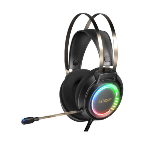 AUDIFONOS GAMDIAS (GD-EROS M3) STEREO RGB USB C/MIC OMNI, SPK DIAM 50MM