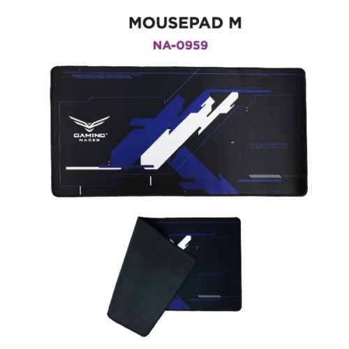 Mouse Pad Naceb Gaming (Na-0959) M 30*60cm,4mm,microfibra,azul/negro