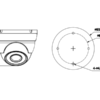 CÁMARA DOMO DAHUA (DH-HAC-HDW1200MN-0280B-S4) HDW1200M28 1080P, METAL, 101 GRADOS, IR 30M, IP67, HDC